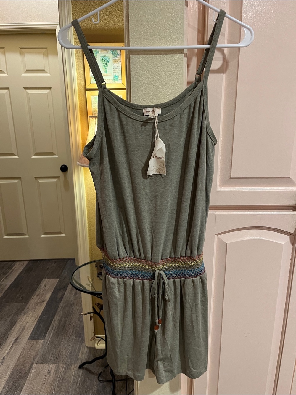 Hem & Thread Olive Green Ribbed romper